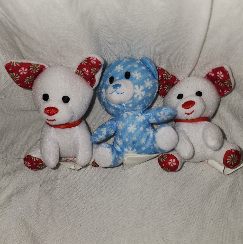 Build a bear set of 3 winter wonder stuffies